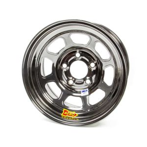 AERO RACE WHEELS #52-985040BLK 15x8 4in 5.00 Black Chrome