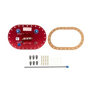 ATL FUEL CELLS #TF600-8 Fill Plate Alum. w/Flap Valve  -8an Fittings
