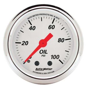 AUTOMETER #1321 2-1/16 A/W Oil Pressure Gauge 0-100psi