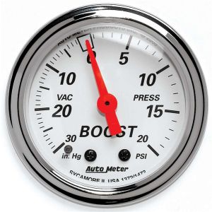 AUTOMETER #1372 Artic White Boost/Vacuum Gauge