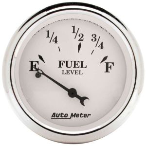 AUTOMETER #1607 Old Tyme White 2 1/16in Fuel Pre 65 GM