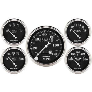 AUTOMETER #1708 O/T/B 5-Piece Gauge Kit