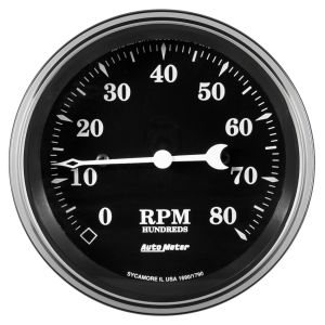 AUTOMETER #1790 3-3/8 Tachometer 8000 RPM Old Tyme In-Dash