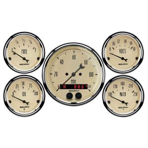 AUTOMETER #1850 Antique Beige Gauge Kit w/GPS Speedo
