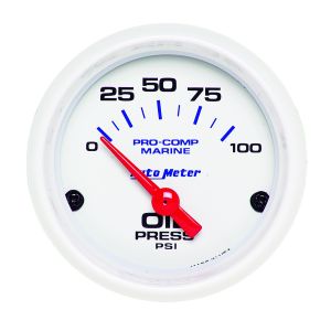AUTOMETER #200758 2-1/16 Oil Pressure Gauge 0-100 PSI