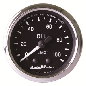 AUTOMETER #201006 2-1/16in Cobra Series Oil Pressure Gauge