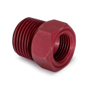 AUTOMETER #2273 1/2in NPT Aluminum Temp. Adapter Fitting - Red