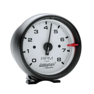 AUTOMETER #2303 3-3/4in White Face Tach- Black Cup