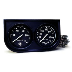 AUTOMETER #2392 2in Black Mech Gauge Panel