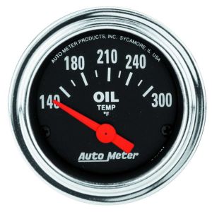 AUTOMETER #2543 2-1/16in Oil Temp Gauge 140-300