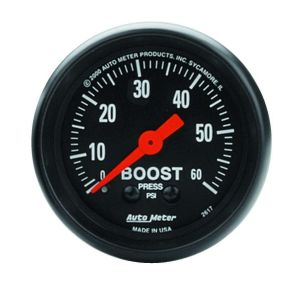 AUTOMETER #2617 2-1/16in Z-Series Boost Gauge 0-60psi