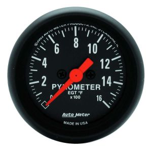 AUTOMETER #2654 2-1/16in Z-Series EGT Pyrometer Kit 0-1600