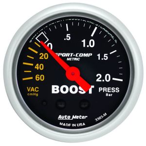 AUTOMETER #3303-M 2-1/16in S/C Boost/Vacuum Gauge