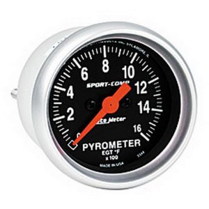 AUTOMETER #3344 2-1/16in S/C EGT Pyrometer 0-1600