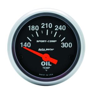 AUTOMETER #3348 2-1/16in S/C Oil Temp. Gauge 140-300