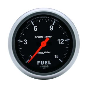 AUTOMETER #3561 Sport Comp 2-5/8in Fuel 0-15 PSI Elec.