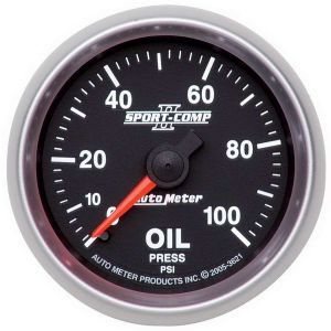 AUTOMETER #3621 2-1/16in S/C II Oil Pressure Gauge 0-100psi