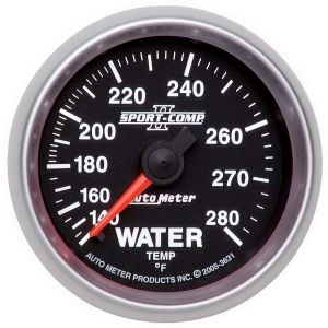 AUTOMETER #3631 2-1/16in S/C II Water Temp. Gauge 140-280