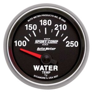 AUTOMETER #3637 2-1/16in S/C II Water Temp. Gauge 100-250