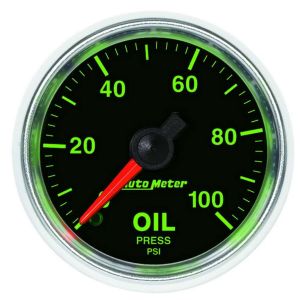 AUTOMETER #3821 2-1/16 GS Oil Pressure Gauge - 0-100psi