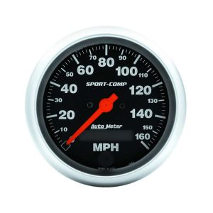 AUTOMETER #3988 3-3/8in S/C Electric Speedo - 160MPH