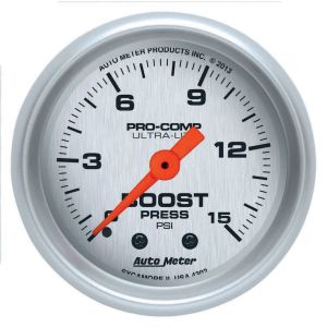 AUTOMETER #4302 2-1/16 U/L Boost Gauge 0-15psi