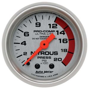 AUTOMETER #4328 2-1/16in U/L NOS Pressure Gauge 0-2000psi