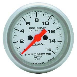AUTOMETER #4344 2-1/16in U/L EGT Pyrometer Kit 0-1600