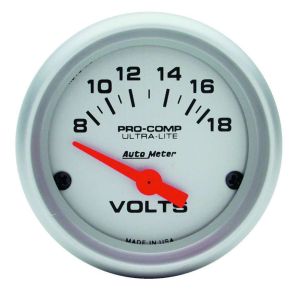 AUTOMETER #4391 2-1/16 Mini Ultralite VOLTMETER