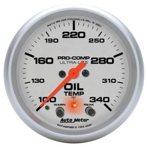 AUTOMETER #4440 2-5/8in U/L Oil Temp Gauge w/Peak & Warning