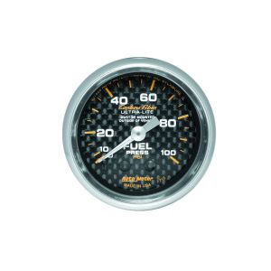 AUTOMETER #4712 C/F 2-1/16in Fuel Press. Gauge 0-100PSI