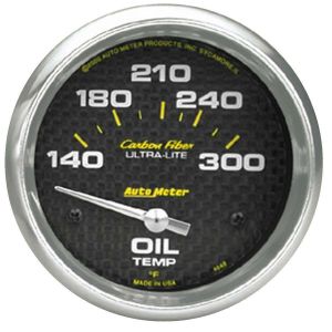AUTOMETER #4848 2-5/8in C/F Oil Temp. Gauge 140-300