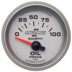 AUTOMETER #4927 2-1/16in U/L II Oil Pressure Gauge 0-100psi