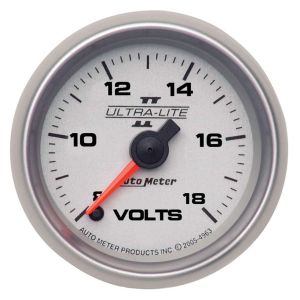 AUTOMETER #4991 2-1/16 U/L II Voltmeter 8-18 Full Sweep