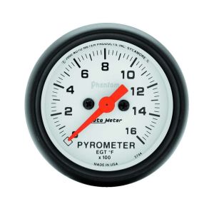 AUTOMETER #5744 2-1/16in Phantom EGT Pyrometer Kit 0-1600