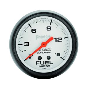 AUTOMETER #5810 2-5/8in Phantom Fuel Press. Gauge 0-15psi