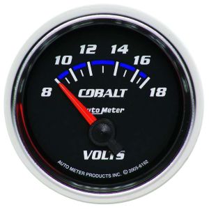AUTOMETER #6192 2-1/16in C/S Voltmeter Gauge 8-18 Volts