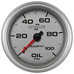 AUTOMETER #7721 2-5/8 U/L II Oil Press Gauge 0-100psi