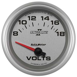 AUTOMETER #7791 2-5/8 U/L II Voltmeter Gauge 8-18volts