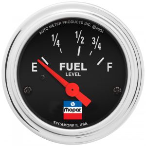 AUTOMETER #880785 2-1/16 Fuel Level Gauge Mopar Logo Series