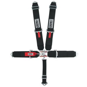 CROW SAFETY GEAR #11004 5-Pt Harness Small Latch Blk Bolt In Pull Down