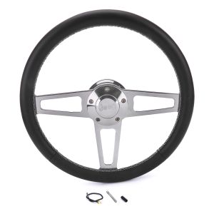 GRANT #1914 T Series Pol. Wheel Jeep Logo/Install Kit