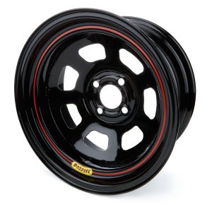 BASSETT #57SP2 Wheel 15x7 4x4.25 2in BS D-Hole Lite Black