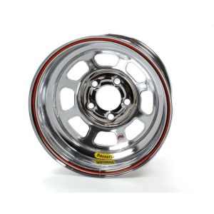 BASSETT #58D52IRBC 15x8 IMCA Wheel Rev. Bell D-Hole Chrome