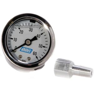 BBK PERFORMANCE #1617 Fuel Pressure Gauge - 0-60psi - Liquid Filled