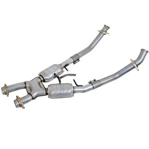 BBK PERFORMANCE #1662 2.50 X-Pipe w/Converters - 86-93 Mustang 5.0L
