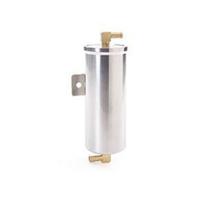 BE-COOL RADIATORS #70003 Billet Alum. Recovery Tank Vented Diam-Cut Fin