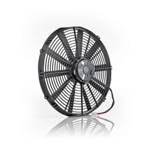 BE-COOL RADIATORS #75001 16in Electric Fan Puller Black Straight Blade