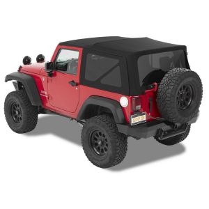 BESTOP #54822-17 Supertop NX Black Twill 07-16 Wrangler JK 2 Door
