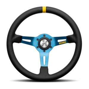 MOMO AUTOMOTIVE ACCESSORIES #R1908/BL33L Steering Wheel MOD.08 Black/Blue